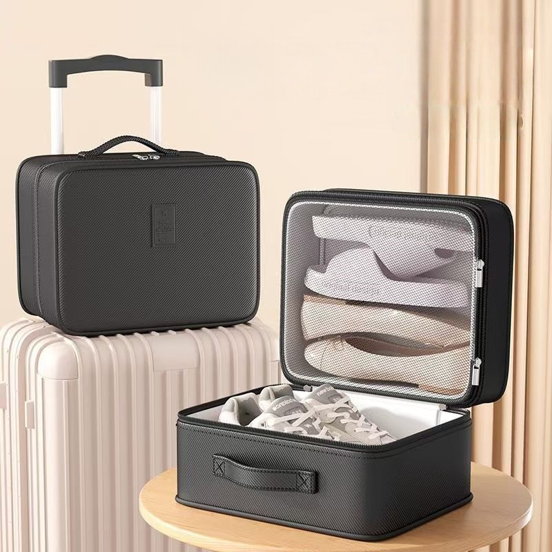 Sneaker Care Box - Upgrade Travel Shoe Bag Organizer Zipper