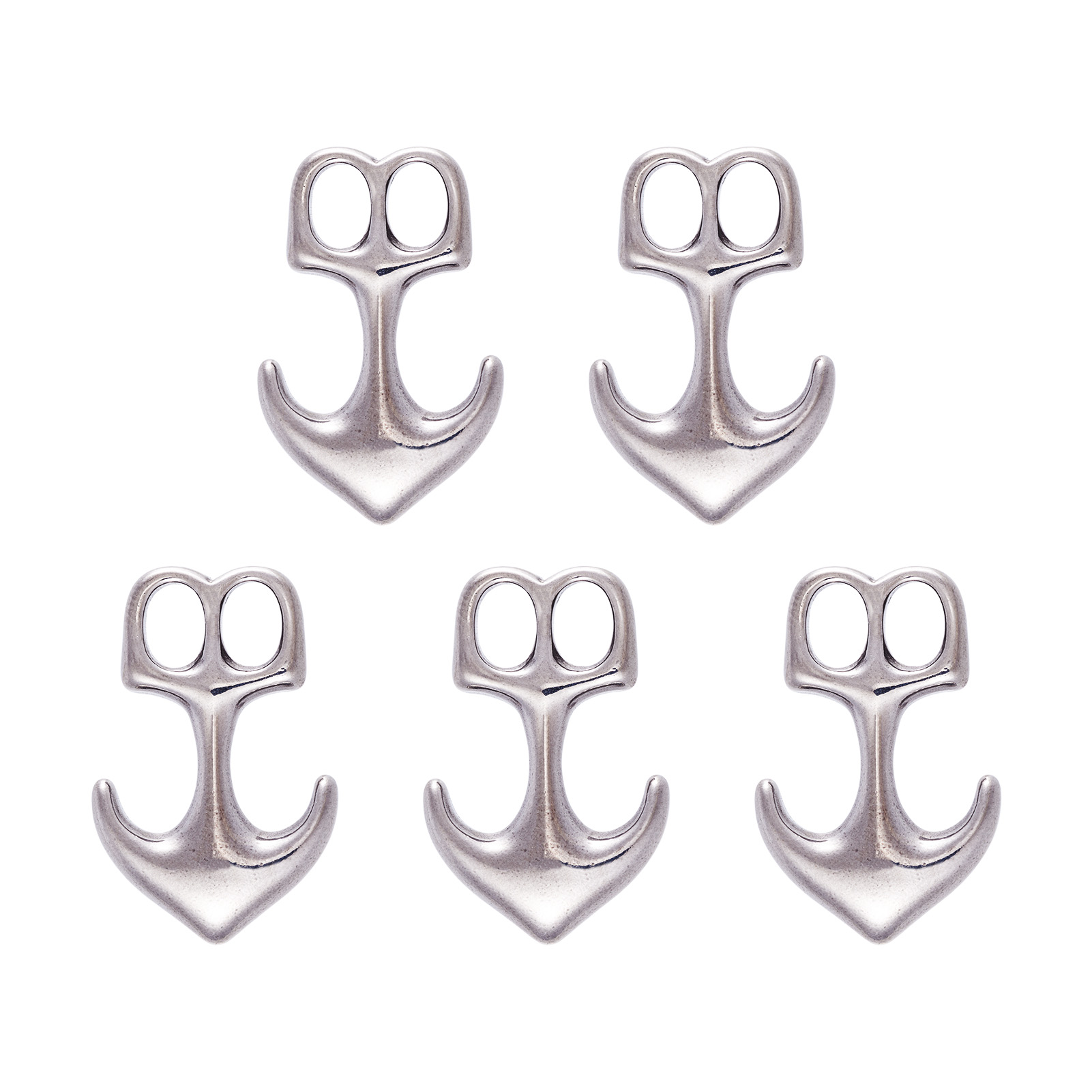 Patent Leather Shine - 5pcs Anchor Hook Clasps 304 Stainless