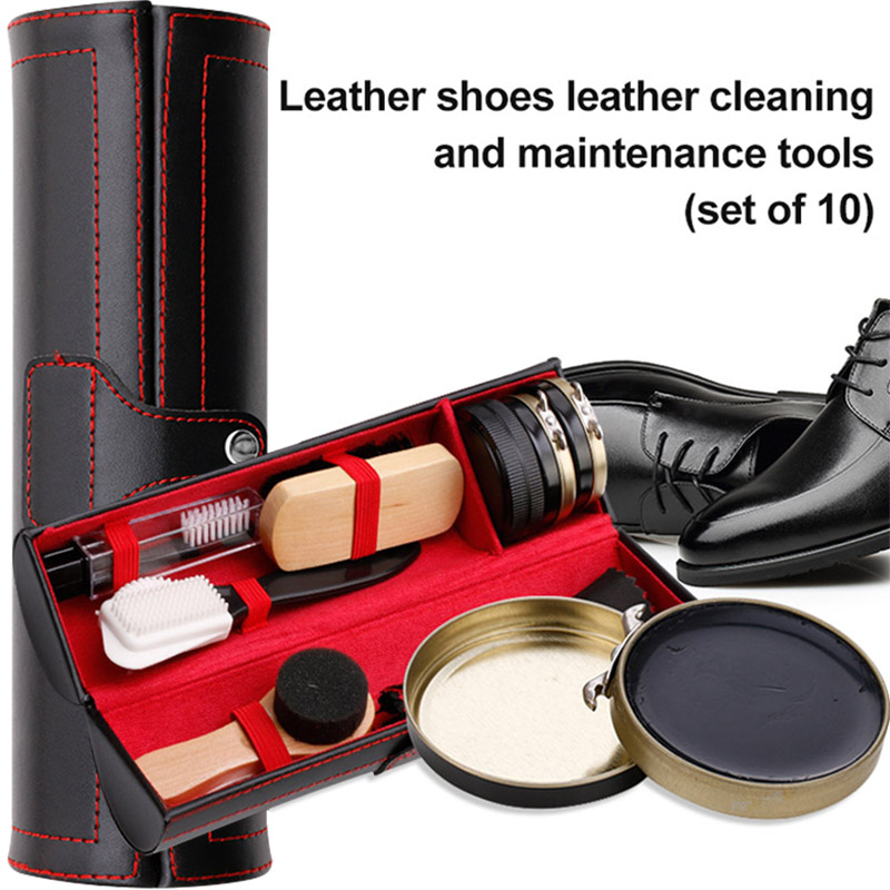 Sneaker Care Clean - 1 Set Leather Shoes Polish Set