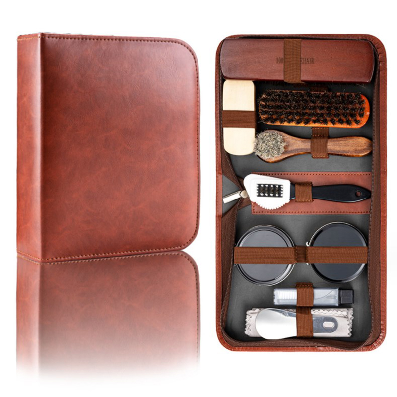 HorseHair Shoe Brush Set Leath - огляд і ціна Sneaker Cleaning Kit