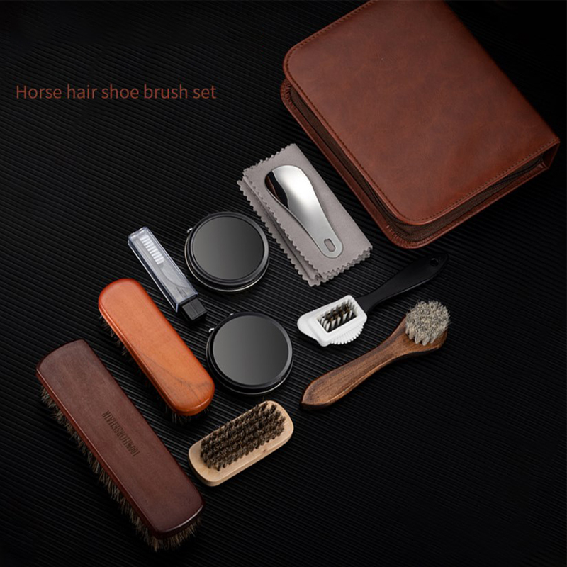 HorseHair Shoe Brush Set Leath - огляд і ціна Sneaker Cleaning Kit