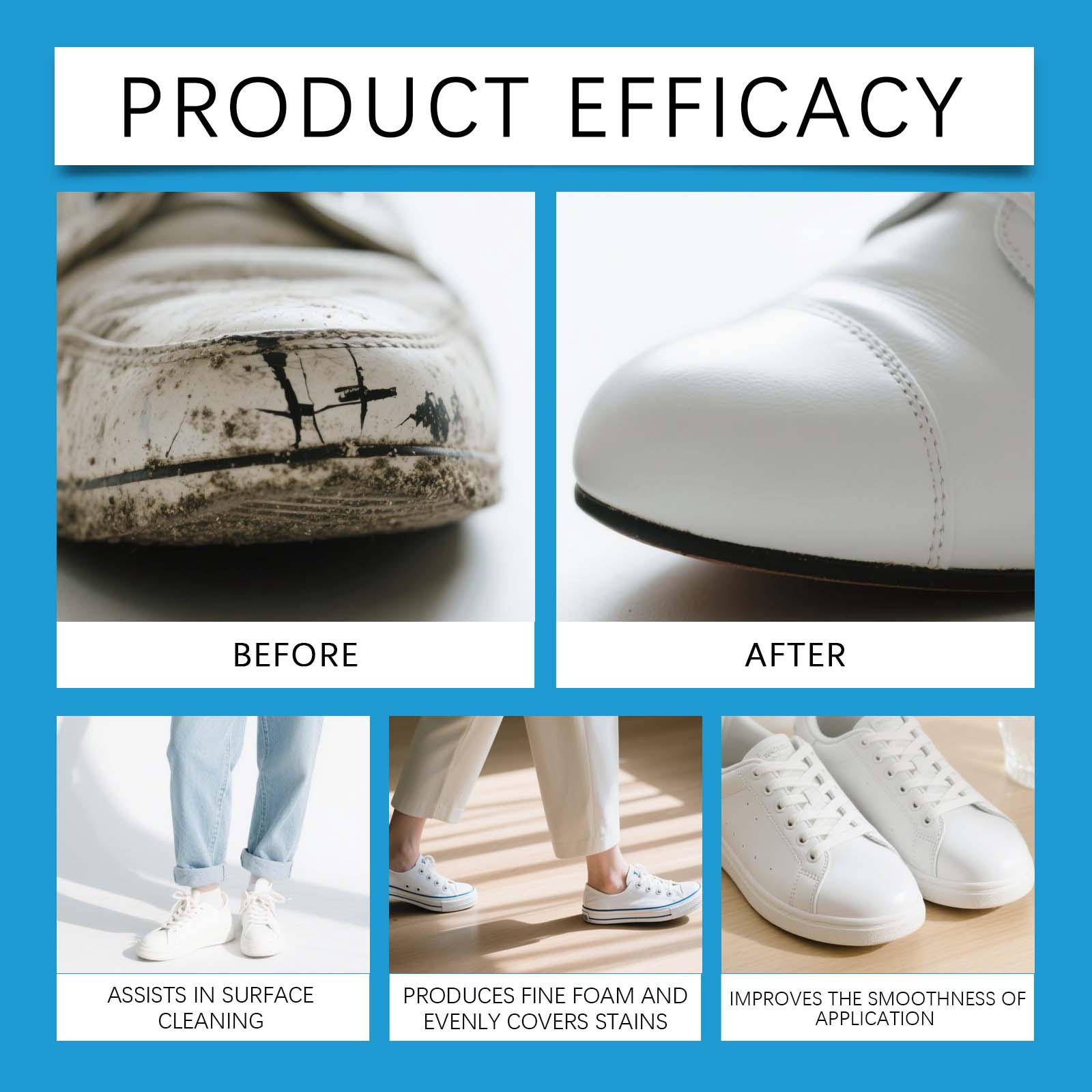 White Shoe Cleaner Cream Sneak - огляд і ціна Sneaker Cleaning Kit