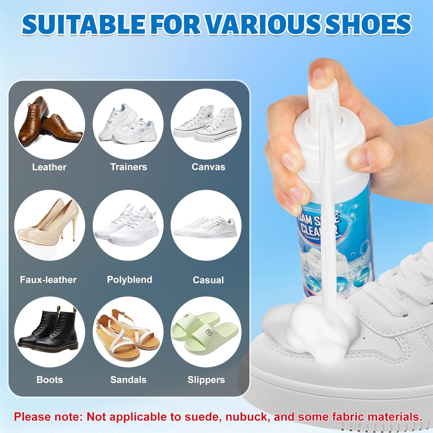 Shoe Cleaner Foam for Removing - огляд і ціна Sneaker Cleaning Kit