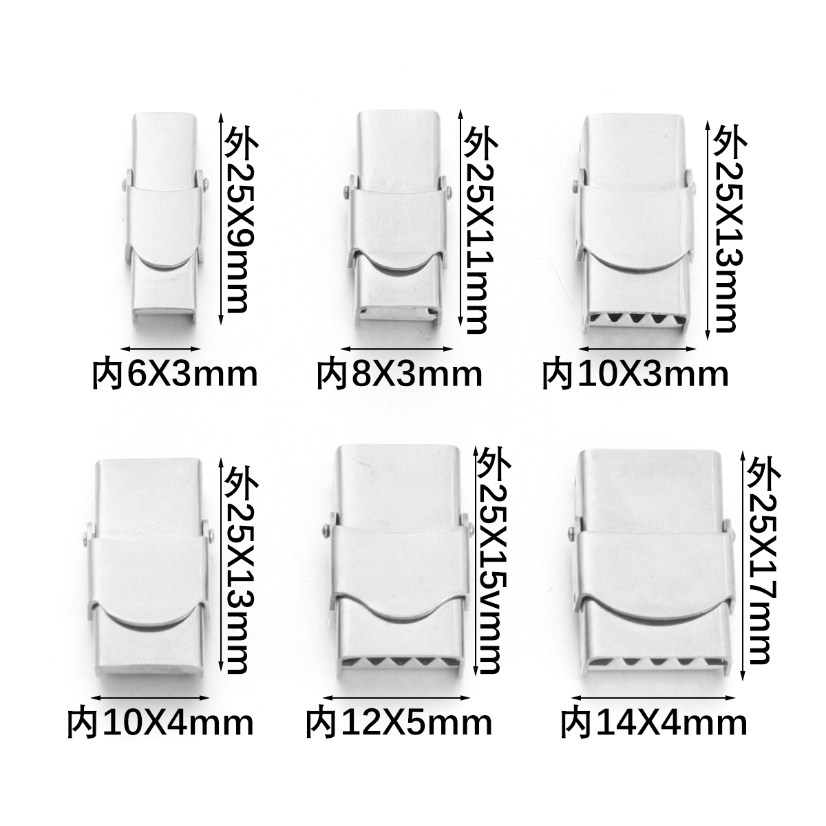 5Pcs Stainless Steel Clasp Cri - огляд і ціна Patent Leather Shine